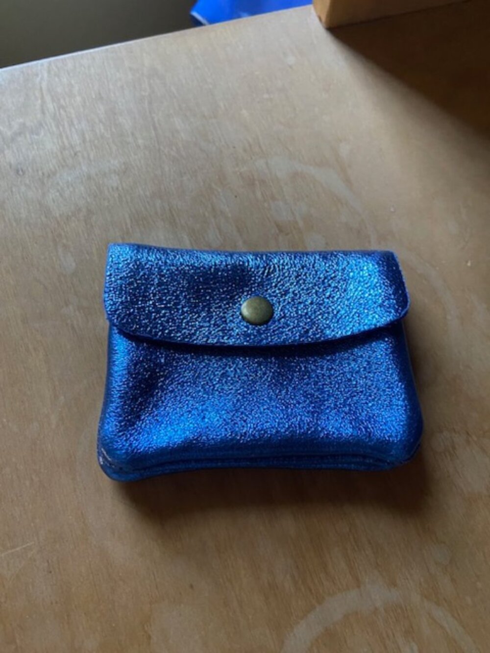 Slim leather wallet